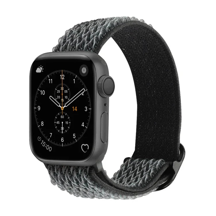Dây đồng hồ nylon thay thế họa tiết sóng cho Apple Watch Series, 7 45mm / 6 & SE & 5 & 4 44mm / 3 & 2 & 1 42mm, 7 41mm / 6 & SE & 5 & 4 40mm / 3 & 2 & 1 38mm