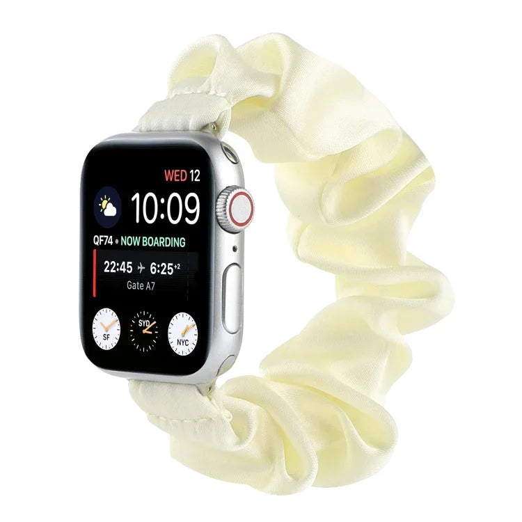 Dây đồng hồ thay thế kiểu khăn buộc tóc cho Apple Watch Series, 7 45mm / 6 & SE & 5 & 4 44mm / 3 & 2 & 1 42mm, 7 41mm / 6 & SE & 5 & 4 40mm / 3 & 2 & 1 38mm