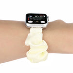 Dây đồng hồ thay thế kiểu khăn buộc tóc cho Apple Watch Series, 7 45mm / 6 & SE & 5 & 4 44mm / 3 & 2 & 1 42mm, 7 41mm / 6 & SE & 5 & 4 40mm / 3 & 2 & 1 38mm