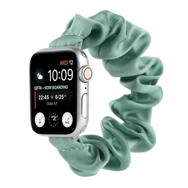 Dây đồng hồ thay thế kiểu khăn buộc tóc cho Apple Watch Series, 7 45mm / 6 & SE & 5 & 4 44mm / 3 & 2 & 1 42mm, 7 41mm / 6 & SE & 5 & 4 40mm / 3 & 2 & 1 38mm