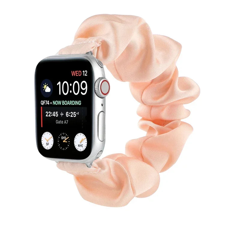 Dây đồng hồ thay thế kiểu khăn buộc tóc cho Apple Watch Series, 7 45mm / 6 & SE & 5 & 4 44mm / 3 & 2 & 1 42mm, 7 41mm / 6 & SE & 5 & 4 40mm / 3 & 2 & 1 38mm