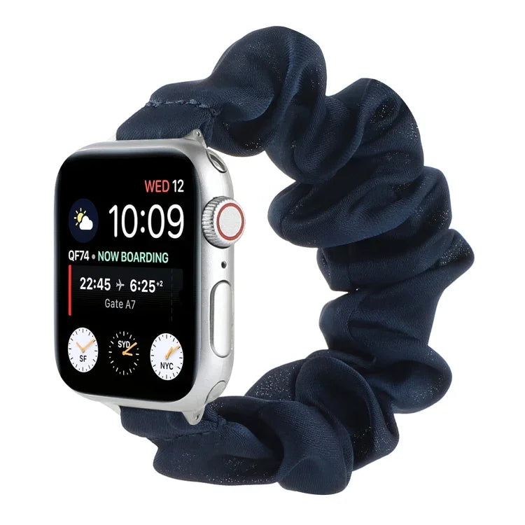 Dây đồng hồ thay thế kiểu khăn buộc tóc cho Apple Watch Series, 7 45mm / 6 & SE & 5 & 4 44mm / 3 & 2 & 1 42mm, 7 41mm / 6 & SE & 5 & 4 40mm / 3 & 2 & 1 38mm