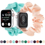 Dây đồng hồ thay thế kiểu khăn buộc tóc cho Apple Watch Series, 7 45mm / 6 & SE & 5 & 4 44mm / 3 & 2 & 1 42mm, 7 41mm / 6 & SE & 5 & 4 40mm / 3 & 2 & 1 38mm