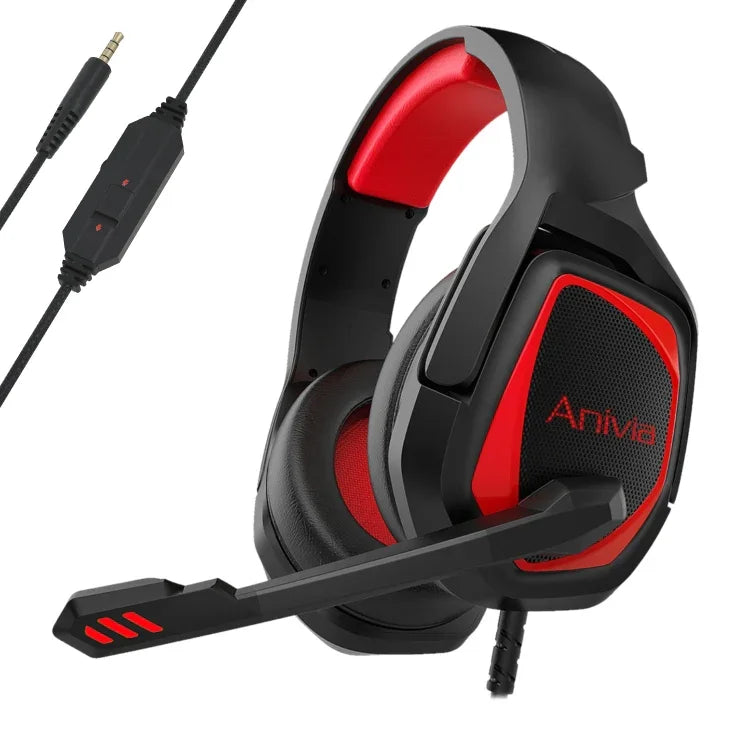 Tai nghe chơi game có dây Anivia MH602 3.5mm kèm micro, MH602 (Đen Đỏ), MH602 (Đen Xanh), MH602 (Đen Tím)