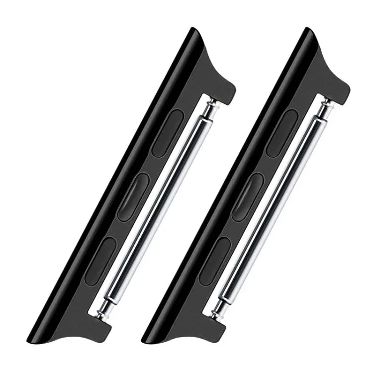 2 chiếc dây đồng hồ kết nối tai nghe âm thanh bằng thép không gỉ, rộng: 20mm cho Apple Watch Series 6 & SE & 5 & 4 40mm / 3 & 2 & 1 38mm, rộng: 20mm cho Apple Watch 40mm / 38mm