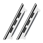 2 chiếc dây đồng hồ kết nối tai nghe âm thanh bằng thép không gỉ, rộng: 20mm cho Apple Watch Series 6 & SE & 5 & 4 40mm / 3 & 2 & 1 38mm, rộng: 20mm cho Apple Watch 40mm / 38mm