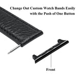 2 chiếc dây đồng hồ kết nối tai nghe âm thanh bằng thép không gỉ, rộng: 20mm cho Apple Watch Series 6 & SE & 5 & 4 40mm / 3 & 2 & 1 38mm, rộng: 20mm cho Apple Watch 40mm / 38mm