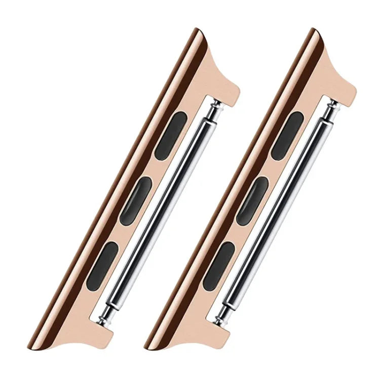 2 chiếc dây đồng hồ kết nối tai nghe âm thanh bằng thép không gỉ, rộng: 22mm cho Apple Watch Series 6 & SE & 5 & 4 44mm / 3 & 2 & 1 42mm, rộng: 22mm cho Apple Watch 44mm / 42mm