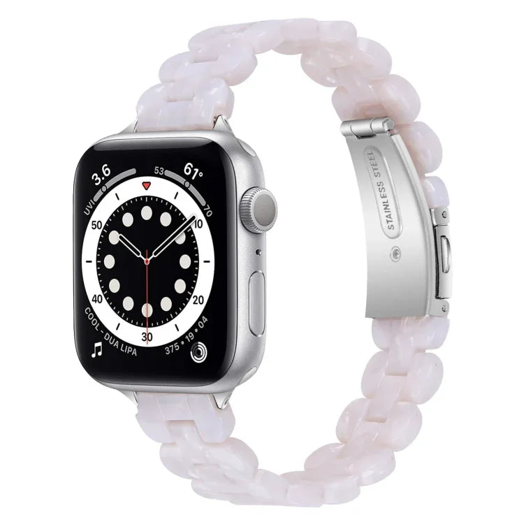 Oval Resin Replacement Strap Watchband, For Apple Watch Series 7  41mm / & 6 & SE & 5 & 4 40mm, For Apple Watch Series  7  45mm / & 6 & SE & 5 & 4 44mm