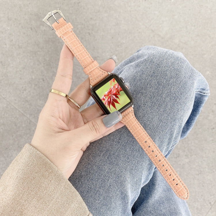 Dây đồng hồ thay thế da họa tiết cá sấu, dành cho Apple Watch Series 7 41mm / & 6 & SE & 5 & 4 40mm, dành cho Apple Watch Series 7 45mm / & 6 & SE & 5 & 4 44mm