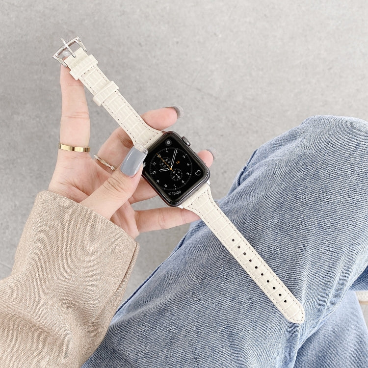 Dây đồng hồ thay thế da họa tiết cá sấu, dành cho Apple Watch Series 7 41mm / & 6 & SE & 5 & 4 40mm, dành cho Apple Watch Series 7 45mm / & 6 & SE & 5 & 4 44mm