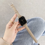 Dây đồng hồ thay thế da họa tiết cá sấu, dành cho Apple Watch Series 7 41mm / & 6 & SE & 5 & 4 40mm, dành cho Apple Watch Series 7 45mm / & 6 & SE & 5 & 4 44mm