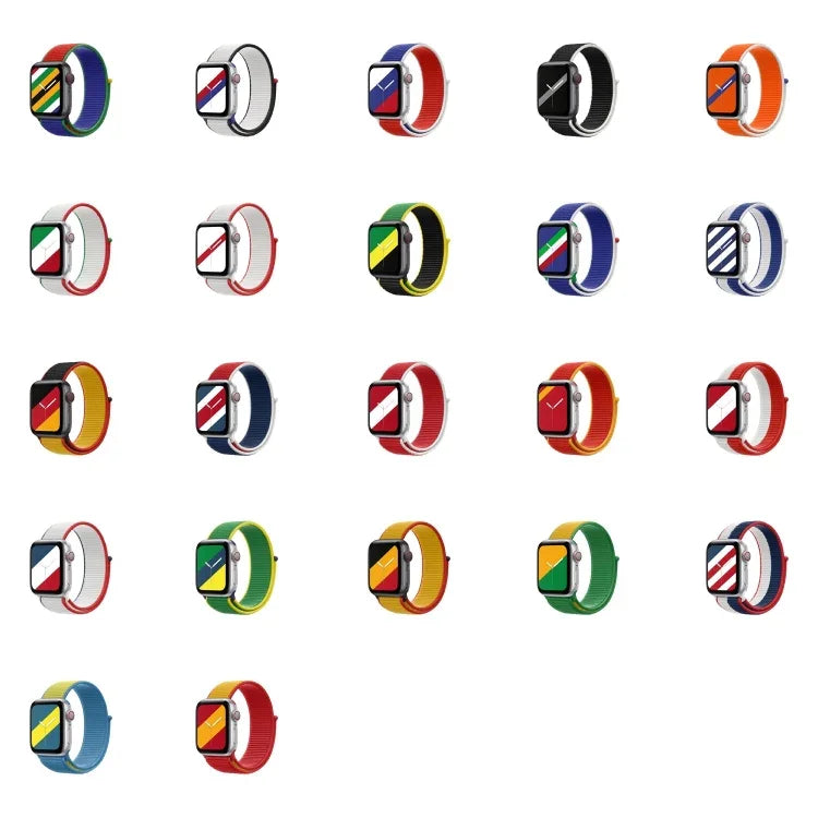 Dây đồng hồ thay thế kiểu vòng lặp quốc tế cho Apple Watch Series, 7 45mm / 6 & SE & 5 & 4 44mm / 3 & 2 & 1 42mm, 7 41mm / 6 & SE & 5 & 4 40mm / 3 & 2 & 1 38mm