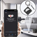 Ốp vỏ sợi carbon hình vuông có vòng móc chìa khóa cho AirTag thế hệ 2 / AirTag thế hệ 1