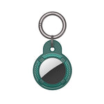 Ốp vỏ sợi carbon hình tròn chống rơi có vòng móc chìa khóa cho AirTag thế hệ 2 / AirTag thế hệ 1
