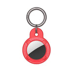 Ốp vỏ sợi carbon hình tròn chống rơi có vòng móc chìa khóa cho AirTag thế hệ 2 / AirTag thế hệ 1