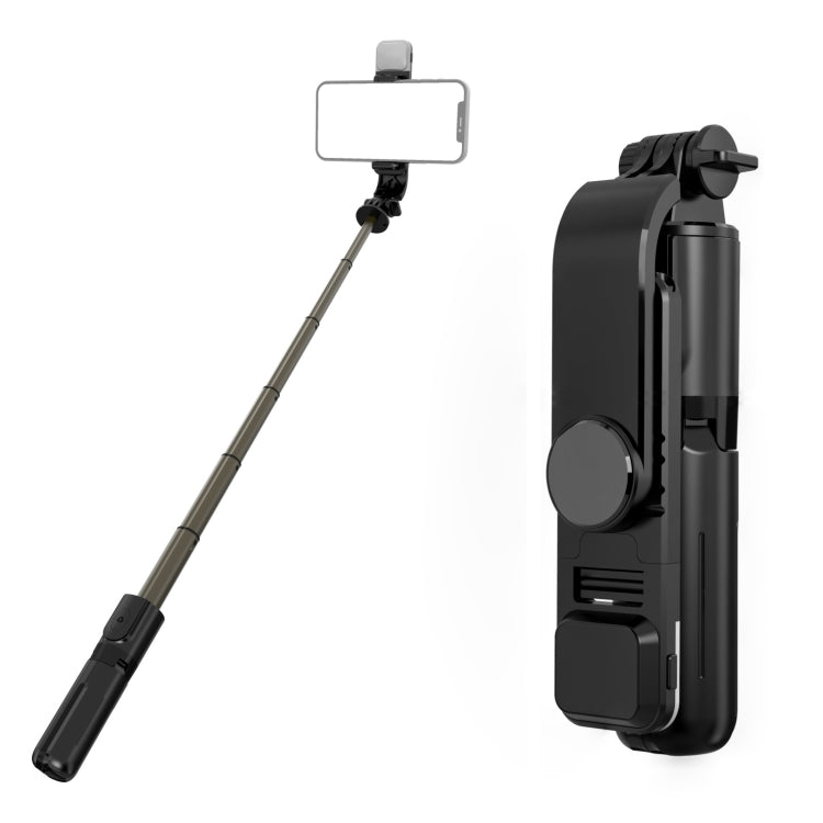 Giá đỡ điện thoại kiêm chân máy gậy tự sướng Bluetooth đèn chiếu sáng mini L10S, L10S