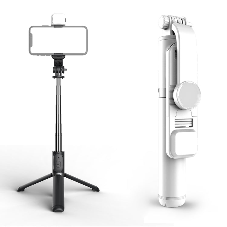 Chân đế điện thoại có đèn chiếu sáng Q02S, gậy tự sướng Bluetooth, Q02S (Đen), Q02S (Trắng)