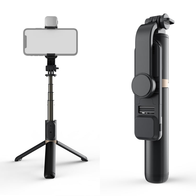 Chân đế điện thoại có đèn chiếu sáng Q03S, gậy tự sướng Bluetooth, Q03S (Đen), Q03S (Trắng)