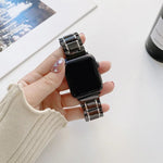 Dây đồng hồ thay thế bằng gốm thép năm hạt cho Apple Watch Series, 7 45mm / 6 & SE & 5 & 4 44mm / 3 & 2 & 1 42mm, 7 41mm / 6 & SE & 5 & 4 40mm / 3 & 2 & 1 38mm