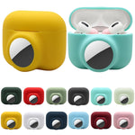 Ốp bảo vệ silicon chống sốc phủ toàn bộ 2 trong 1, dành cho AirPods Pro / AirTag