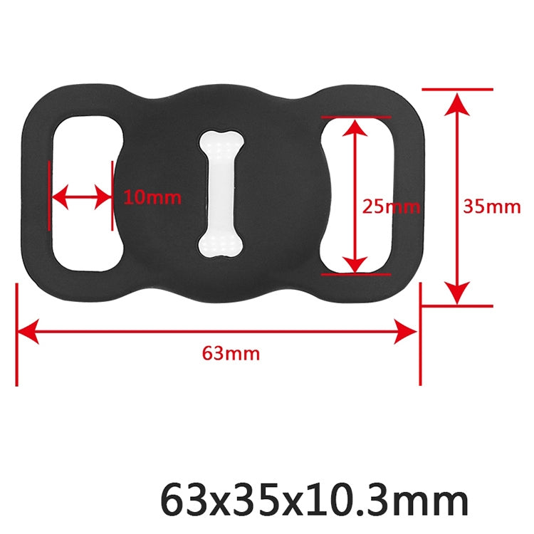 Ốp bảo vệ silicone chống sốc chống trầy xước, kiểu: Bones, cho AirTag