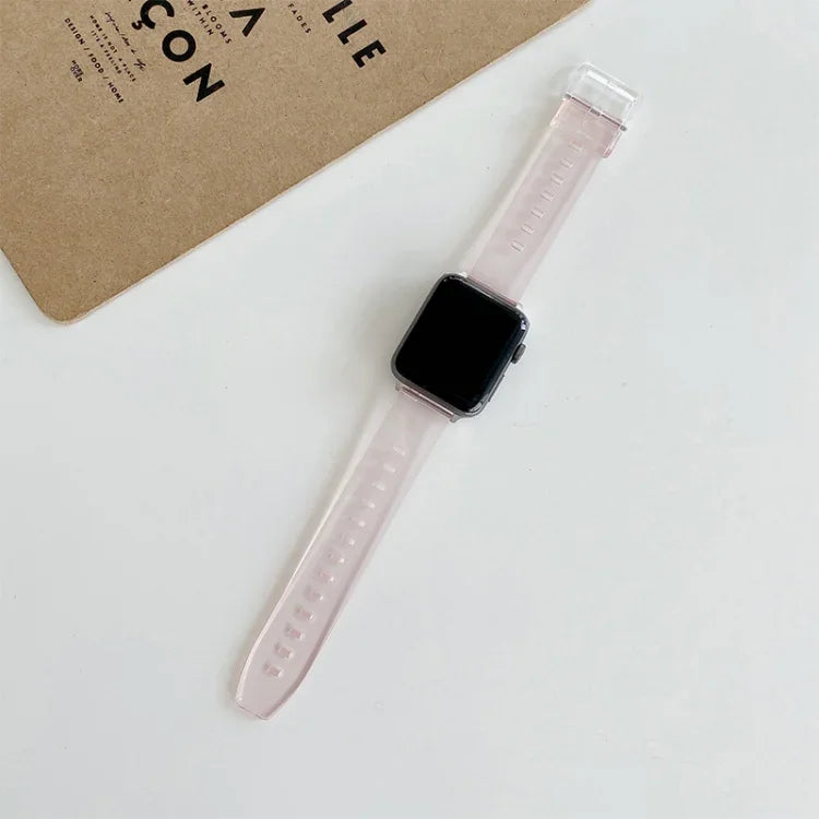 Dây đồng hồ thay thế TPU nhẹ bị đổi màu cho Apple Watch Series, 7 45mm / 6 & SE & 5 & 4 44mm / 3 & 2 & 1 42mm, 7 41mm / 6 & SE & 5 & 4 40mm / 3 & 2 & 1 38mm