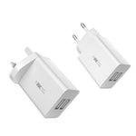 Bộ sạc du lịch WK WP-U56 2A sạc nhanh USB đôi, phích cắm EU