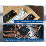 Bộ sạc du lịch WK WP-U56 2A sạc nhanh USB đôi, phích cắm EU