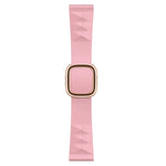 Dây đồng hồ silicone thay thế kiểu hiện đại cho Apple Watch Series 6 & SE & 5 & 4 40mm / 3 & 2 & 1 38mm, Khóa màu đen, Khóa vàng hồng, Khóa bạc