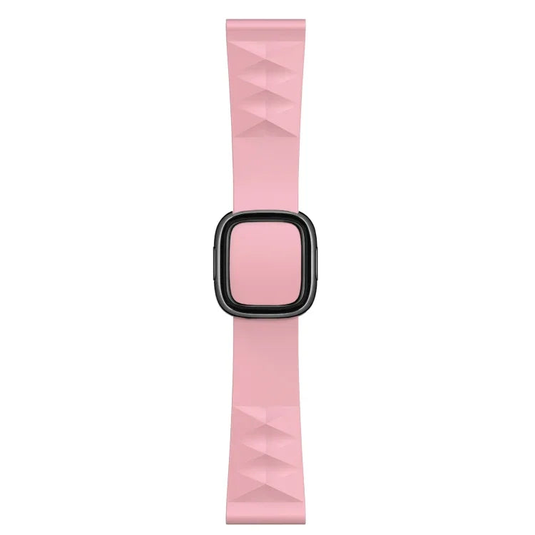 Dây đồng hồ silicone thay thế kiểu hiện đại cho Apple Watch Series 6 & SE & 5 & 4 44mm / 3 & 2 & 1 42mm, Khóa màu đen, Khóa vàng hồng, Khóa bạc