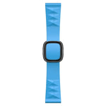 Dây đồng hồ silicone thay thế kiểu hiện đại cho Apple Watch Series 6 & SE & 5 & 4 44mm / 3 & 2 & 1 42mm, Khóa màu đen, Khóa vàng hồng, Khóa bạc