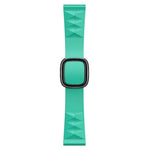 Dây đồng hồ silicone thay thế kiểu hiện đại cho Apple Watch Series 6 & SE & 5 & 4 44mm / 3 & 2 & 1 42mm, Khóa màu đen, Khóa vàng hồng, Khóa bạc