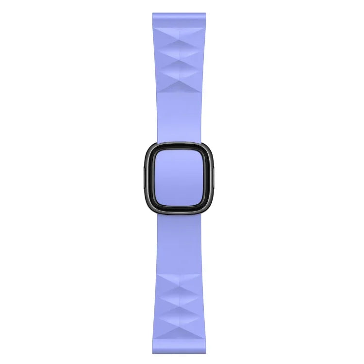 Dây đồng hồ silicone thay thế kiểu hiện đại cho Apple Watch Series 6 & SE & 5 & 4 44mm / 3 & 2 & 1 42mm, Khóa màu đen, Khóa vàng hồng, Khóa bạc
