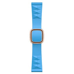 Dây đồng hồ silicone thay thế kiểu hiện đại cho Apple Watch Series 6 & SE & 5 & 4 44mm / 3 & 2 & 1 42mm, Khóa màu đen, Khóa vàng hồng, Khóa bạc