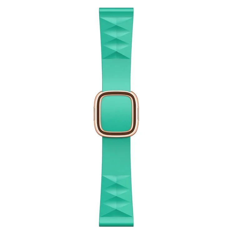 Dây đồng hồ silicone thay thế kiểu hiện đại cho Apple Watch Series 6 & SE & 5 & 4 44mm / 3 & 2 & 1 42mm, Khóa màu đen, Khóa vàng hồng, Khóa bạc