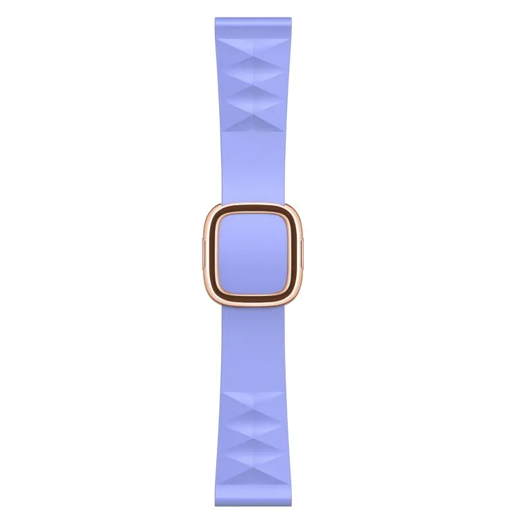 Dây đồng hồ silicone thay thế kiểu hiện đại cho Apple Watch Series 6 & SE & 5 & 4 44mm / 3 & 2 & 1 42mm, Khóa màu đen, Khóa vàng hồng, Khóa bạc