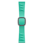 Dây đồng hồ silicone thay thế kiểu hiện đại cho Apple Watch Series 6 & SE & 5 & 4 44mm / 3 & 2 & 1 42mm, Khóa màu đen, Khóa vàng hồng, Khóa bạc