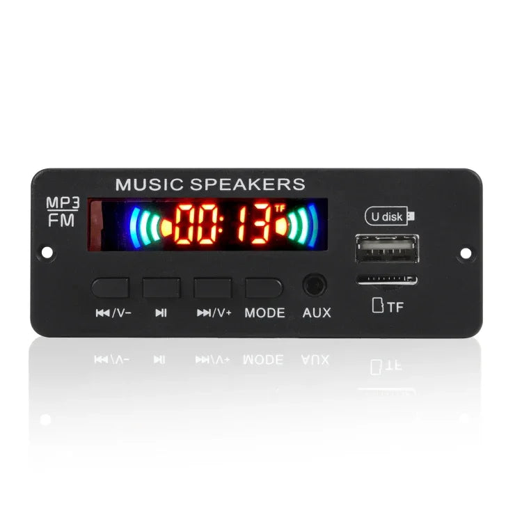 Bảng giải mã MP3 âm thanh ô tô 12V JX-808BT, FM Radio USB, có Bluetooth / Điều khiển từ xa / Ghi âm, JX-808BT