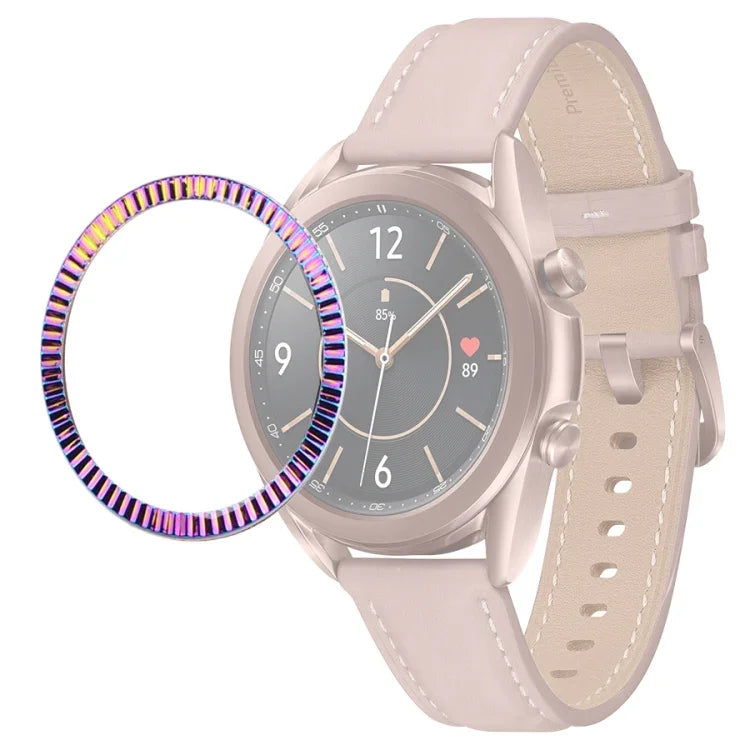 Smart Watch Wave Texture Bezel Ring, For Samsung Galaxy Watch 3 41mm, For Samsung Galaxy Watch 3 45mm