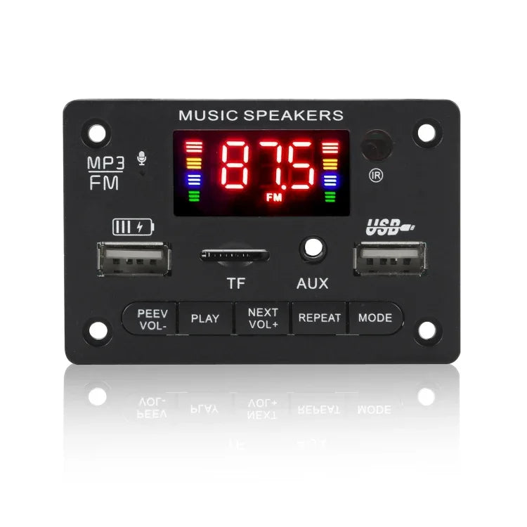 Bảng giải mã MP3 âm thanh ô tô 12V JX-809BT, FM Radio USB, có Bluetooth / Điều khiển từ xa / Ghi âm, JX-809BT