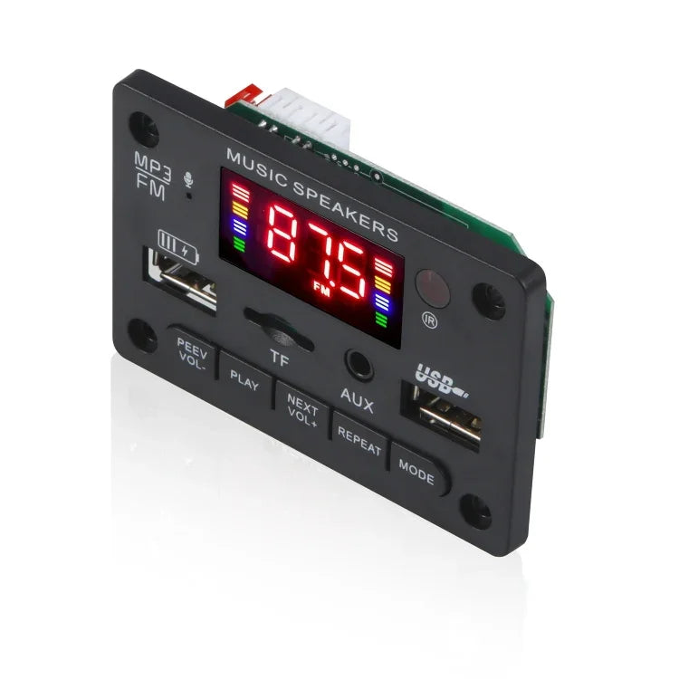 Bảng giải mã MP3 âm thanh ô tô 12V JX-809BT, FM Radio USB, có Bluetooth / Điều khiển từ xa / Ghi âm, JX-809BT