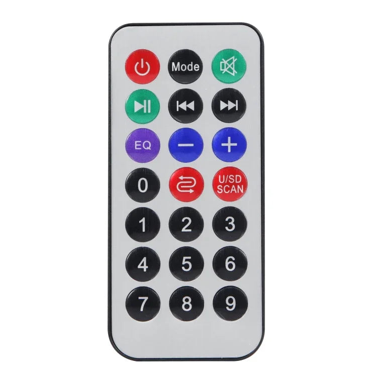 Bảng giải mã MP3 âm thanh ô tô 12V JX-809BT, FM Radio USB, có Bluetooth / Điều khiển từ xa / Ghi âm, JX-809BT