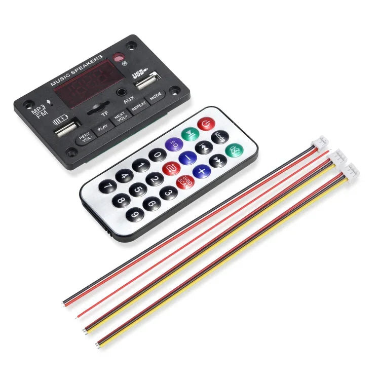 Bảng giải mã MP3 âm thanh ô tô 12V JX-810BT, radio FM USB, có Bluetooth / điều khiển từ xa / ghi âm, JX-810BT