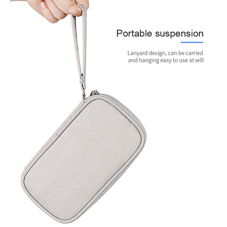 Túi đựng phụ kiện kỹ thuật số đa chức năng có dây đeo, 19x11x3.5cm (Xanh hải quân), 19x11x3.5cm (Xám), 19x11x3.5cm (Hồng), 19x11x3.5cm (Đen)
