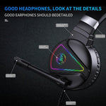 Tai nghe chơi game stereo có đèn RGB cổng 3.5mm + USB HXSJ F16 kèm micro