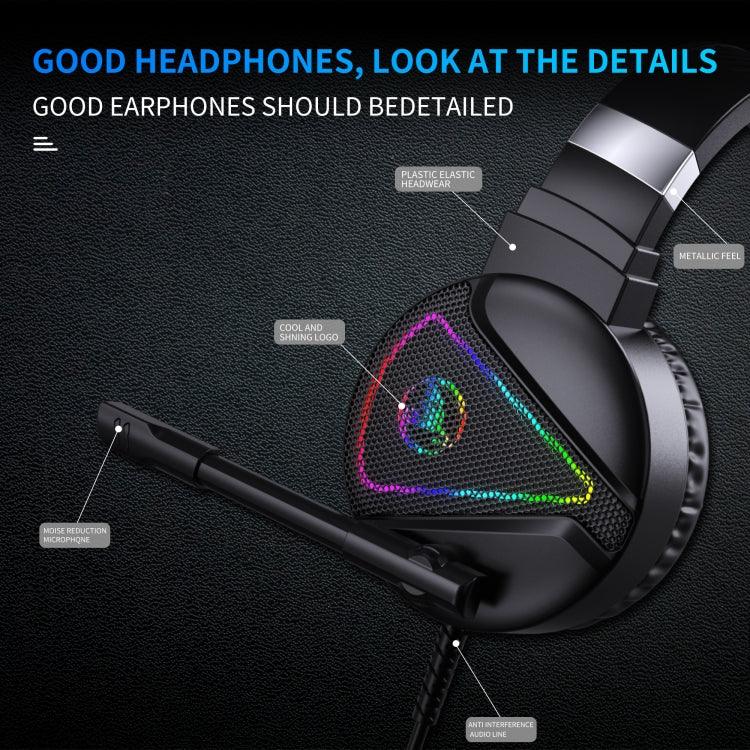 Tai nghe chơi game stereo có đèn RGB cổng 3.5mm + USB HXSJ F16 kèm micro