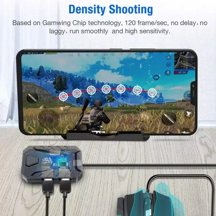 Bộ bàn phím một tay + Chuột chơi game lập trình + Bộ chuyển đổi bàn phím chuột HXSJ V100+A883+P8, V100+J900+P8