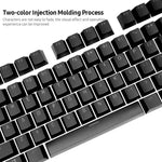 Bộ keycap bàn phím cơ màu PBT 104 phím HXSJ P9