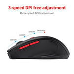 Chuột không dây đa chế độ Bluetooth 3.0/5.0 và 2.4G HXSJ T67, T67 2.4G
